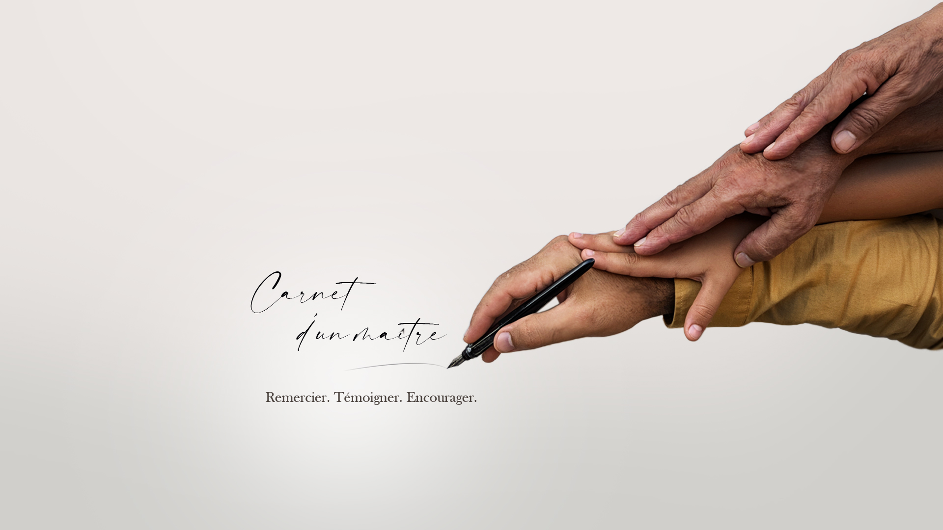 Carnet d’un maître